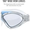 image:imageOutdoorMaster Swim Mask  Wide View Swimming Mask amp Goggles Antifog WaterproofAlight Blue