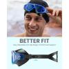 image:imageOutdoorMaster Swim Mask  Wide View Swimming Mask amp Goggles Antifog WaterproofBbblue Mirror