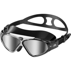 image:imageOutdoorMaster Swim Mask  Wide View Swimming Mask amp Goggles Antifog WaterproofBsilver