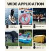 image:imageOutdoorMaster Inflatable Boat Sup Pump Adapter amp Air Hose Kit Electric Paddle Board Pump Sup Air Pump Accessories with 7 Air Valve Nozzles for Inflatable Stand Up Paddle BoardBoatTentPool