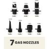 image:imageOutdoorMaster Inflatable Boat Sup Pump Adapter amp Air Hose Kit Electric Paddle Board Pump Sup Air Pump Accessories with 7 Air Valve Nozzles for Inflatable Stand Up Paddle BoardBoatTentPool
