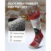 image:imageOutdoorMaster Merino Wool Ski Socks for Kids Boys amp Girls Thermal Winter Warm Snowboarding Socks for Cold WeatherChristmas  2 Pack