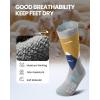 image:imageOutdoorMaster Merino Wool Ski Socks for Kids Boys amp Girls Thermal Winter Warm Snowboarding Socks for Cold WeatherDust Gray  2 Pack