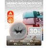 image:imageOutdoorMaster Merino Wool Ski Socks for Kids Boys amp Girls Thermal Winter Warm Snowboarding Socks for Cold WeatherDust Gray  2 Pack