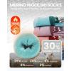 image:imageOutdoorMaster Merino Wool Ski Socks for Kids Boys amp Girls Thermal Winter Warm Snowboarding Socks for Cold WeatherWoodland Green  2 Pack
