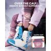 image:imageOutdoorMaster Merino Wool Ski Socks for Kids Boys amp Girls Thermal Winter Warm Snowboarding Socks for Cold WeatherZ Peach Pink