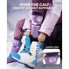 image:imageOutdoorMaster Merino Wool Ski Socks for Kids Boys amp Girls Thermal Winter Warm Snowboarding Socks for Cold WeatherZ Peach Pink