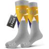 image:imageOutdoorMaster Merino Wool Ski Socks for Kids Boys amp Girls Thermal Winter Warm Snowboarding Socks for Cold WeatherDust Gray  2 Pack