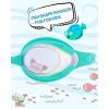 image:imageOutdoorMaster Kids Swim Goggles 2 Pack  Quick Adjustable Strap Swimming Goggles for KidsRevo Green Cyan
