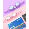 image:imageOutdoorMaster Kids Swim Goggles 2 Pack  Quick Adjustable Strap Swimming Goggles for KidsRevo Purple Pink