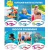 image:imageOutdoorMaster Kids Swim Goggles 2 Pack  Quick Adjustable Strap Swimming Goggles for KidsRevo Purple Pink