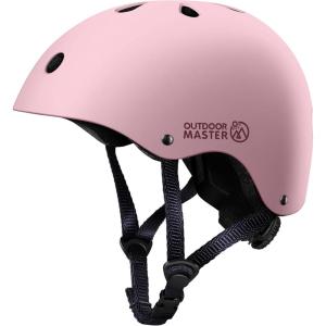 image:imageOutdoorMaster Youth amp Kids Bike Helmet  Adjustable MultiSports Skateboard Helmet with Removable Liners for Balance Bike Kids Scooter One Wheel HoverboardPink