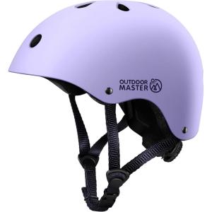 image:imageOutdoorMaster Youth amp Kids Bike Helmet  Adjustable MultiSports Skateboard Helmet with Removable Liners for Balance Bike Kids Scooter One Wheel HoverboardLavender