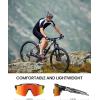 image:imageOutdoorMaster Hawk II Polarized Sports Sunglasses for Men Women UV400 Protection Cycling Baseball Running Fishing GolfBlack Framerevo Red Cat3