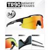 image:imageOutdoorMaster Hawk II Polarized Sports Sunglasses for Men Women UV400 Protection Cycling Baseball Running Fishing GolfBlack Framerevo Red Cat3