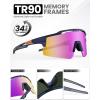 image:imageOutdoorMaster Hawk II Polarized Sports Sunglasses for Men Women UV400 Protection Cycling Baseball Running Fishing GolfBlue Framerevo Purple Cat3