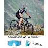 image:imageOutdoorMaster Hawk II Polarized Sports Sunglasses for Men Women UV400 Protection Cycling Baseball Running Fishing GolfWhite Framerevo Blue Cat3