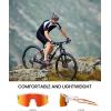 image:imageOutdoorMaster Hawk II Polarized Sports Sunglasses for Men Women UV400 Protection Cycling Baseball Running Fishing GolfWhite Framerevo Red Cat3