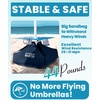 image:imageOutdoorMaster Beach Umbrellas for Sand with Sandbag amp Anchor 72ft Adjustable Umbrella for Beach Heavy Duty Wind Portable UPF50 Sunshade with Carry Bag for PatioTurquoise Striped Cup Holder
