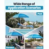 image:imageOutdoorMaster Beach Umbrellas for Sand with Sandbag amp Anchor 72ft Adjustable Umbrella for Beach Heavy Duty Wind Portable UPF50 Sunshade with Carry Bag for PatioLight Blue Striped Simple