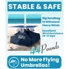 image:imageOutdoorMaster Beach Umbrellas for Sand with Sandbag amp Anchor 72ft Adjustable Umbrella for Beach Heavy Duty Wind Portable UPF50 Sunshade with Carry Bag for PatioDark Blue Striped Cup Holder