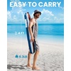 image:imageOutdoorMaster Beach Umbrellas for Sand with Sandbag amp Anchor 72ft Adjustable Umbrella for Beach Heavy Duty Wind Portable UPF50 Sunshade with Carry Bag for PatioBlue Red Striped Simple