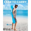 image:imageOutdoorMaster Beach Umbrellas for Sand with Sandbag amp Anchor 72ft Adjustable Umbrella for Beach Heavy Duty Wind Portable UPF50 Sunshade with Carry Bag for PatioTurquoise Striped Cup Holder