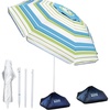 Blue Green Striped Dual- Fold