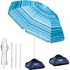 Light Blue Striped Dual- Fold