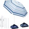 Cyan Striped Dual- Fold