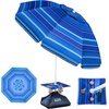 Dark Blue Striped Cup Holder