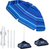 Dark Blue Striped Dual- Fold