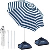 Navy Striped Dual- Fold