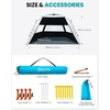image:imageOutdoorMaster Beach Tent with Blackout Shelter Technology Portable Sun Shade Shelter 4 Person Pop Up Beach Tents with UPF 50 UV Protection 95mm Thick Pole 3 Ventilating Mesh Windows KahkiOcracoke Coast