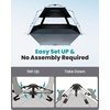 image:imageOutdoorMaster Beach Tent with Blackout Shelter Technology Portable Sun Shade Shelter 4 Person Pop Up Beach Tents with UPF 50 UV Protection 95mm Thick Pole 3 Ventilating Mesh Windows KahkiOcracoke Coast