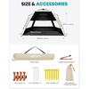 image:imageOutdoorMaster Beach Tent with Blackout Shelter Technology Portable Sun Shade Shelter 4 Person Pop Up Beach Tents with UPF 50 UV Protection 95mm Thick Pole 3 Ventilating Mesh Windows KahkiKhaki