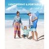 image:imageOutdoorMaster Beach Tent with Blackout Shelter Technology Portable Sun Shade Shelter 4 Person Pop Up Beach Tents with UPF 50 UV Protection 95mm Thick Pole 3 Ventilating Mesh Windows KahkiOcracoke Coast