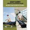 image:imageOutdoorMaster Golf Travel Bags for Airlines with Wheels and Hard Case Top Protect Golf Clubs Lightweight and Easy to Maneuver Upgrade VersionBlue