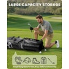 image:imageOutdoorMaster Golf Travel Bags for Airlines with Wheels and Hard Case Top Protect Golf Clubs Lightweight and Easy to Maneuver Upgrade VersionGrey