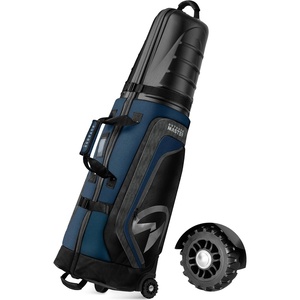 image:imageOutdoorMaster Golf Travel Bags for Airlines with Wheels and Hard Case Top Protect Golf Clubs Lightweight and Easy to Maneuver Upgrade VersionBlue