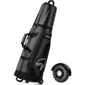 image:imageOutdoorMaster Golf Travel Bags for Airlines with Wheels and Hard Case Top Protect Golf Clubs Lightweight and Easy to Maneuver Upgrade VersionGrey