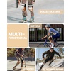 image:imageOutdoorMaster Knee Pads for Skating Knee and Elbow Pads for Adult ampYouth  Skateboard Protective Gear with Wrist Guards 3 in 1 Saver Series for SkateOrange