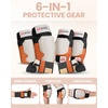 image:imageOutdoorMaster Knee Pads for Skating Knee and Elbow Pads for Adult ampYouth  Skateboard Protective Gear with Wrist Guards 3 in 1 Saver Series for SkateOrange