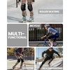 image:imageOutdoorMaster Knee Pads for Skating Knee and Elbow Pads for Adult ampYouth  Skateboard Protective Gear with Wrist Guards 3 in 1 Saver Series for SkateBlack