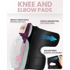 image:imageOutdoorMaster Knee Pads for Skating Knee and Elbow Pads for Adult ampYouth  Skateboard Protective Gear with Wrist Guards 3 in 1 Saver Series for SkatePink