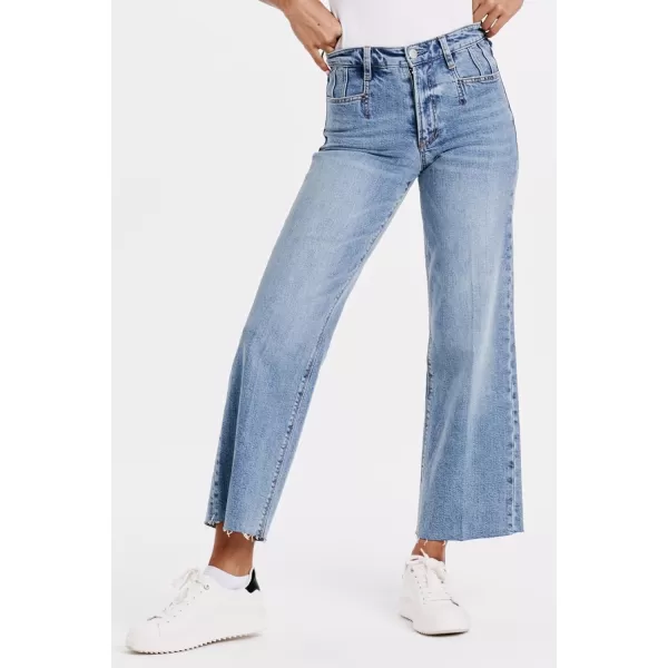 DEAR JOHN Women's Holly Super High Rise Straight Jeans