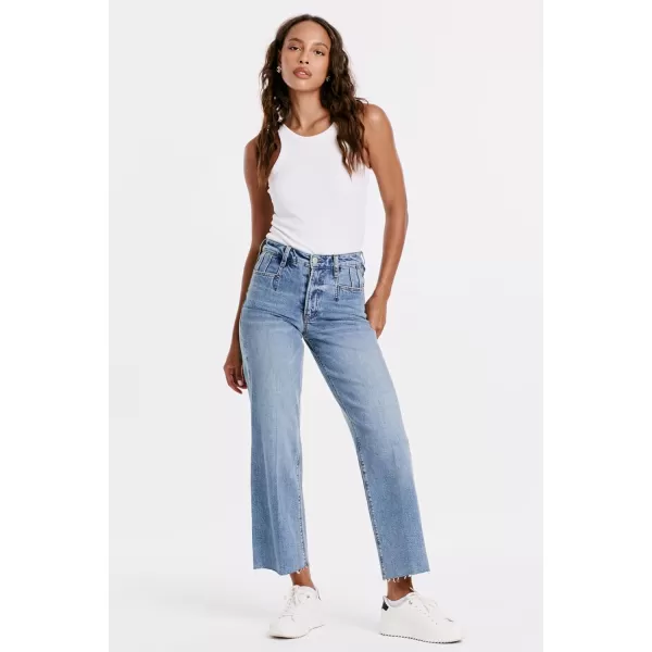 DEAR JOHN Women's Holly Super High Rise Straight Jeans