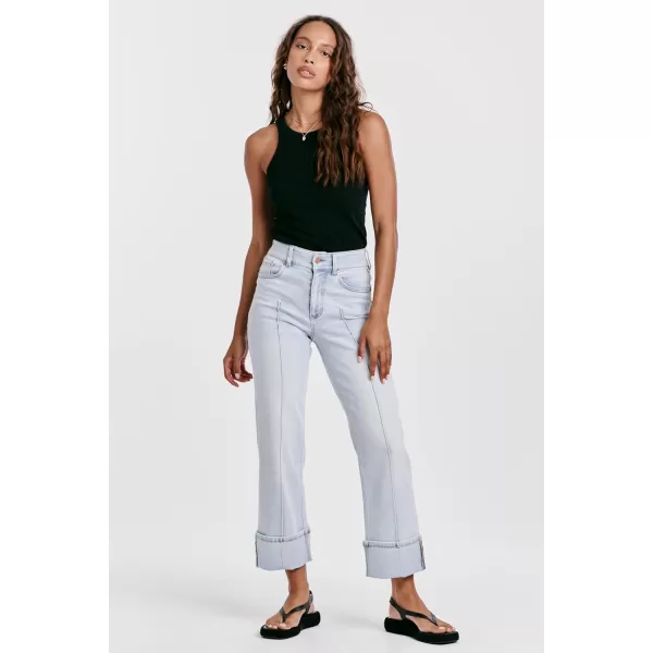 DEAR JOHN Women's Holly Super High Rise Straight Jeans