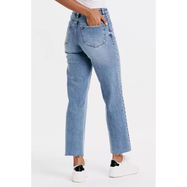 DEAR JOHN Women's Holly Super High Rise Straight Jeans