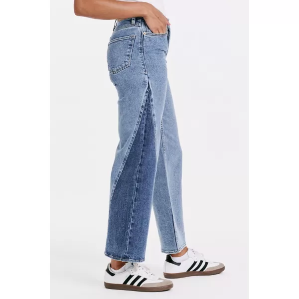 DEAR JOHN Women's Holly Super High Rise Straight Jeans